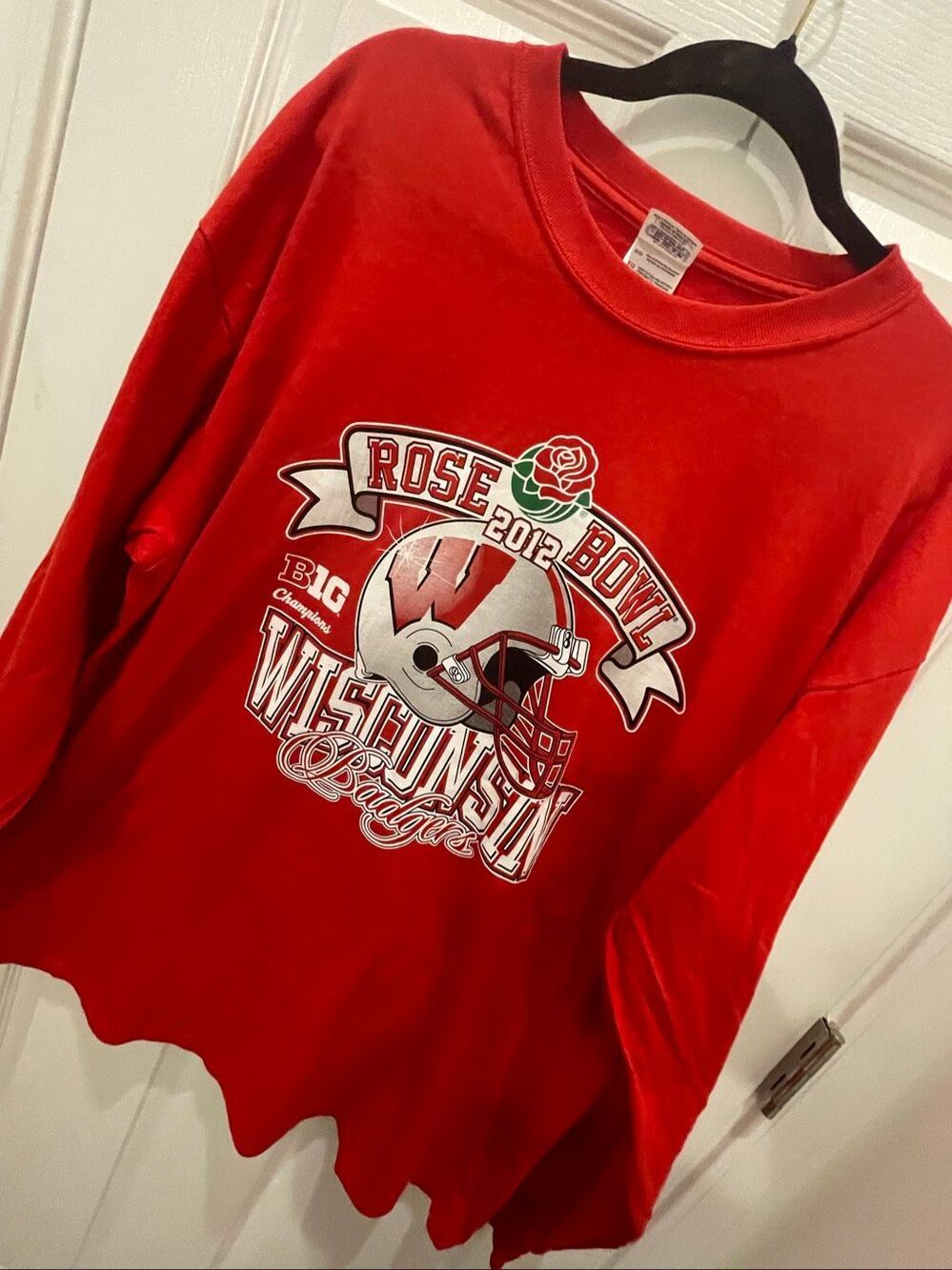 Wisconsin Badgers 2012 Rose Bowl long sleeve t shirt XL.   NWT